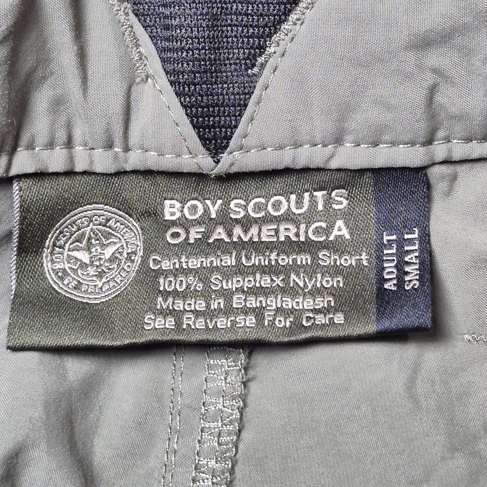 Boy Scouts of America Mens Small Centennial Uniform Cargo Shorts Green Nylon BSA - Picture 5 of 5